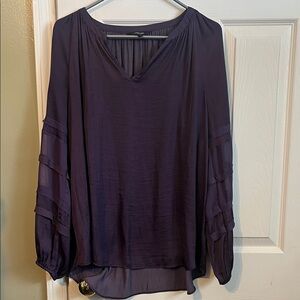 Elegant Purple Simply Vera VeraWang Women's Top- Size Large